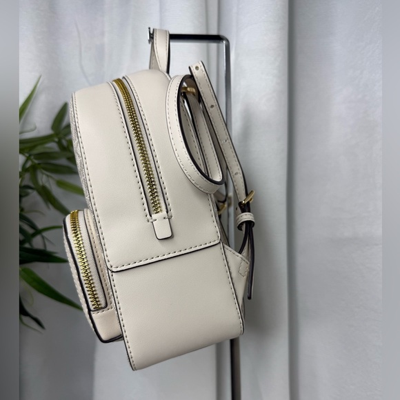 NEW Michael Kors Jaycee Extra-Small Signature Logo Backpack in Light Cream Multi - Picture 5 of 11